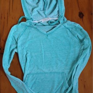 Teal hoodie fitted